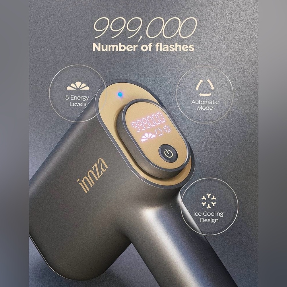 INNZA IPL Laser Hair Removal Device with Sapphire Ice Cooling Function